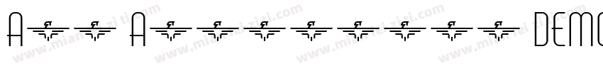 Air Americana DEMO SemiBold Italic字体转换